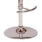 Armen Living Malibu Swivel Barstool In Black PU/ Walnut Veneer and Chrome Base LCMASWBABLWA - alternate 2